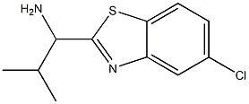  1-(5-chloro-1,3-benzothiazol-2-yl)-2-methylpropan-1-amine