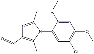  1-(5-chloro-2,4-dimethoxyphenyl)-2,5-dimethyl-1H-pyrrole-3-carbaldehyde