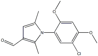 1-(5-chloro-2,4-dimethoxyphenyl)-2,5-dimethyl-1H-pyrrole-3-carbaldehyde