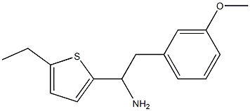 1-(5-ethylthiophen-2-yl)-2-(3-methoxyphenyl)ethan-1-amine,,结构式