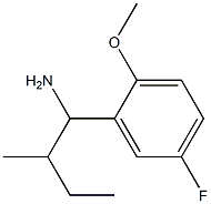 1-(5-fluoro-2-methoxyphenyl)-2-methylbutan-1-amine Structure