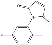 1-(5-fluoro-2-methylphenyl)-2,5-dihydro-1H-pyrrole-2,5-dione 化学構造式