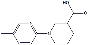 1-(5-methylpyridin-2-yl)piperidine-3-carboxylic acid Structure