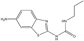 1-(6-amino-1,3-benzothiazol-2-yl)-3-propylurea 结构式