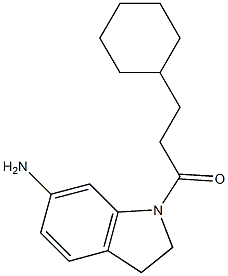 1-(6-amino-2,3-dihydro-1H-indol-1-yl)-3-cyclohexylpropan-1-one