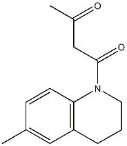 1-(6-methyl-1,2,3,4-tetrahydroquinolin-1-yl)butane-1,3-dione Struktur