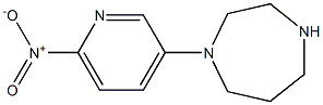 1-(6-nitropyridin-3-yl)-1,4-diazepane,,结构式