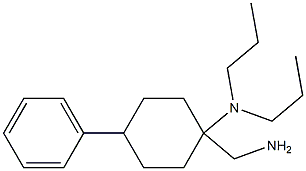 1-(aminomethyl)-4-phenyl-N,N-dipropylcyclohexan-1-amine Structure