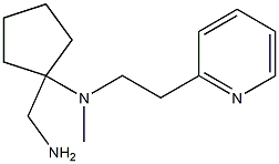 1-(aminomethyl)-N-methyl-N-[2-(pyridin-2-yl)ethyl]cyclopentan-1-amine Structure