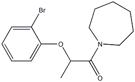 1-(azepan-1-yl)-2-(2-bromophenoxy)propan-1-one 化学構造式