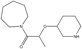 1-(azepan-1-yl)-2-(piperidin-3-yloxy)propan-1-one Structure