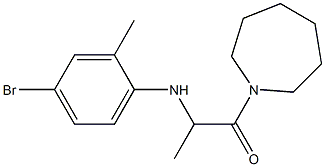 1-(azepan-1-yl)-2-[(4-bromo-2-methylphenyl)amino]propan-1-one|