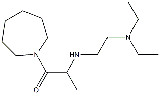 1-(azepan-1-yl)-2-{[2-(diethylamino)ethyl]amino}propan-1-one Struktur