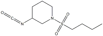 1-(butylsulfonyl)-3-isocyanatopiperidine Structure