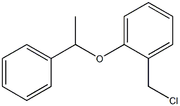 1-(chloromethyl)-2-(1-phenylethoxy)benzene 化学構造式