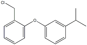 1-(chloromethyl)-2-[3-(propan-2-yl)phenoxy]benzene 化学構造式