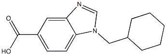 1-(cyclohexylmethyl)-1H-1,3-benzodiazole-5-carboxylic acid
