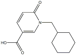 1-(cyclohexylmethyl)-6-oxo-1,6-dihydropyridine-3-carboxylic acid,,结构式