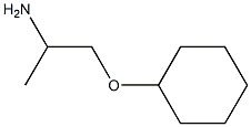 1-(cyclohexyloxy)propan-2-amine 化学構造式