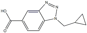 1-(cyclopropylmethyl)-1H-1,2,3-benzotriazole-5-carboxylic acid Struktur