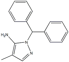 1-(diphenylmethyl)-4-methyl-1H-pyrazol-5-amine 结构式