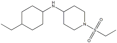 1-(ethanesulfonyl)-N-(4-ethylcyclohexyl)piperidin-4-amine 化学構造式