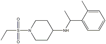 1-(ethanesulfonyl)-N-[1-(2-methylphenyl)ethyl]piperidin-4-amine Structure
