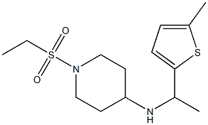 1-(ethanesulfonyl)-N-[1-(5-methylthiophen-2-yl)ethyl]piperidin-4-amine