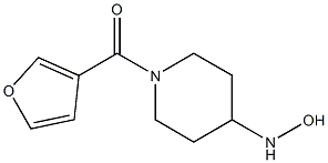 1-(furan-3-ylcarbonyl)piperidine-4-hydroxylamine 化学構造式