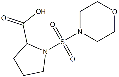 1-(morpholine-4-sulfonyl)pyrrolidine-2-carboxylic acid 结构式