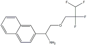 1-(naphthalen-2-yl)-2-(2,2,3,3-tetrafluoropropoxy)ethan-1-amine,,结构式