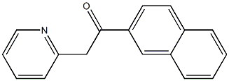 1-(naphthalen-2-yl)-2-(pyridin-2-yl)ethan-1-one Structure