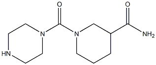 1-(piperazin-1-ylcarbonyl)piperidine-3-carboxamide Struktur