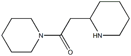 1-(piperidin-1-yl)-2-(piperidin-2-yl)ethan-1-one 结构式