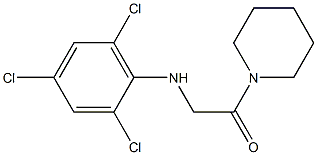 1-(piperidin-1-yl)-2-[(2,4,6-trichlorophenyl)amino]ethan-1-one