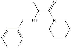 1-(piperidin-1-yl)-2-[(pyridin-3-ylmethyl)amino]propan-1-one Structure