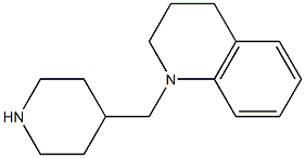 1-(piperidin-4-ylmethyl)-1,2,3,4-tetrahydroquinoline 结构式