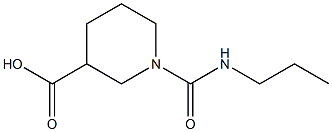 1-(propylcarbamoyl)piperidine-3-carboxylic acid 结构式