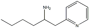 1-(pyridin-2-yl)hexan-2-amine 结构式