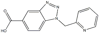 1-(pyridin-2-ylmethyl)-1H-1,2,3-benzotriazole-5-carboxylic acid