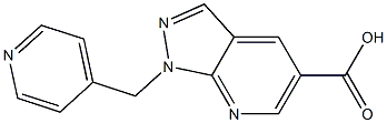 1-(pyridin-4-ylmethyl)-1H-pyrazolo[3,4-b]pyridine-5-carboxylic acid|