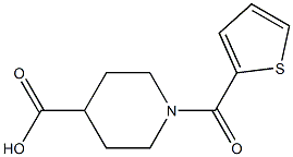 1-(thiophen-2-ylcarbonyl)piperidine-4-carboxylic acid Structure