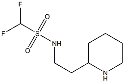 1,1-difluoro-N-[2-(piperidin-2-yl)ethyl]methanesulfonamide Structure