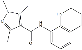 1,3,5-trimethyl-N-(1,2,3,4-tetrahydroquinolin-8-yl)-1H-pyrazole-4-carboxamide Structure