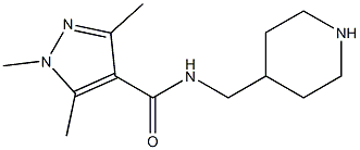 1,3,5-trimethyl-N-(piperidin-4-ylmethyl)-1H-pyrazole-4-carboxamide