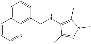 1,3,5-trimethyl-N-(quinolin-8-ylmethyl)-1H-pyrazol-4-amine|