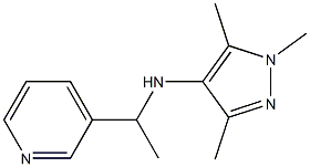 1,3,5-trimethyl-N-[1-(pyridin-3-yl)ethyl]-1H-pyrazol-4-amine Structure