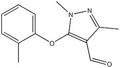  1,3-dimethyl-5-(2-methylphenoxy)-1H-pyrazole-4-carbaldehyde