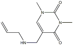 1,3-dimethyl-5-[(prop-2-en-1-ylamino)methyl]-1,2,3,4-tetrahydropyrimidine-2,4-dione|