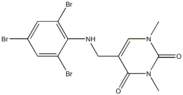 1,3-dimethyl-5-{[(2,4,6-tribromophenyl)amino]methyl}-1,2,3,4-tetrahydropyrimidine-2,4-dione
